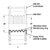 PTFE expansion joint  | 5 waves